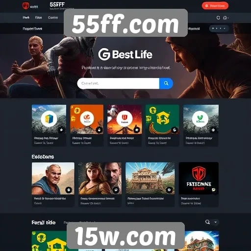 Interface do usuário do 55ff.com é intuitiva